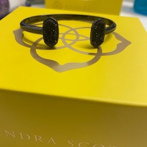 Kendra Scott Elton Black Drusy Bracelet